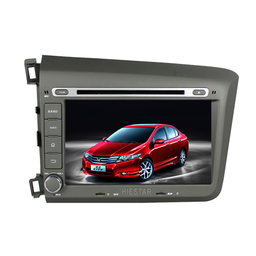 Honda Civic 2012 Aux In Bluetooth Car GPS Player Radio DVD 1024*600 HD 8'' Mutli-Touch Screen 8 core band Android 7.1/6.0 system