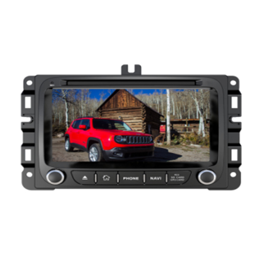 JEEP Renegade 2015 Car DVD Radio Player GPS 7'' 1024*600 Touch Screen HD Smart WIFI 6.0/7.1Android Quad Band Freemap Multimedia Bluetooth RDS