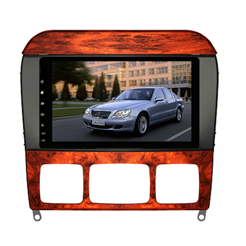 Benz S class W220 S280/S320/S350/S400/S430/S500 9'' HD Touch Screen Car Pad Android 6.0 radio GPS BT Wifi Mirror link Eight Cores 2G 32G Rearview support Multi-Language Head Unit Multimedia Player
