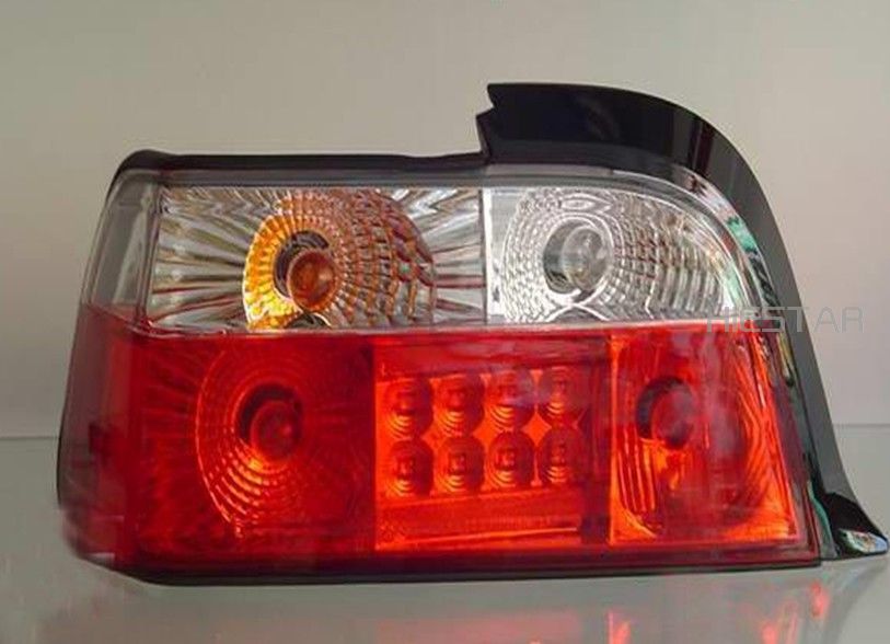 LED Tail Lights Rear Lamps Assembly Angel eyes Lamps For BMW E36