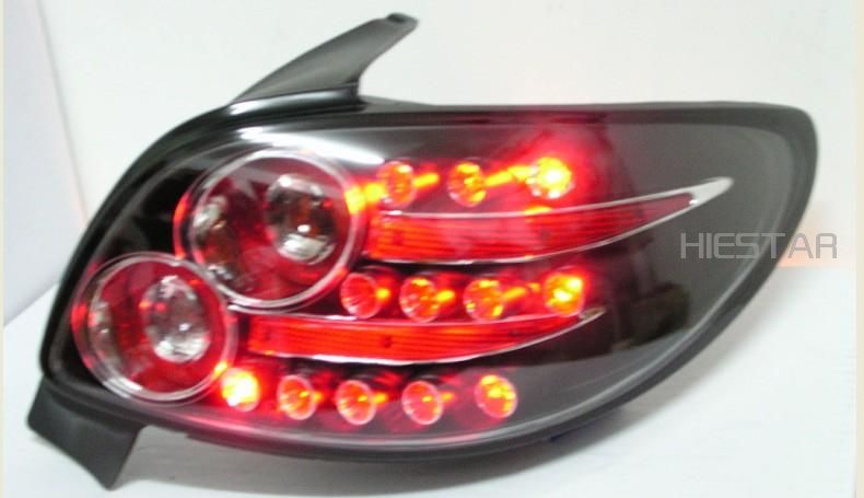 Car LED taillight for Peugeot 206 207 307 408 with LED backlight