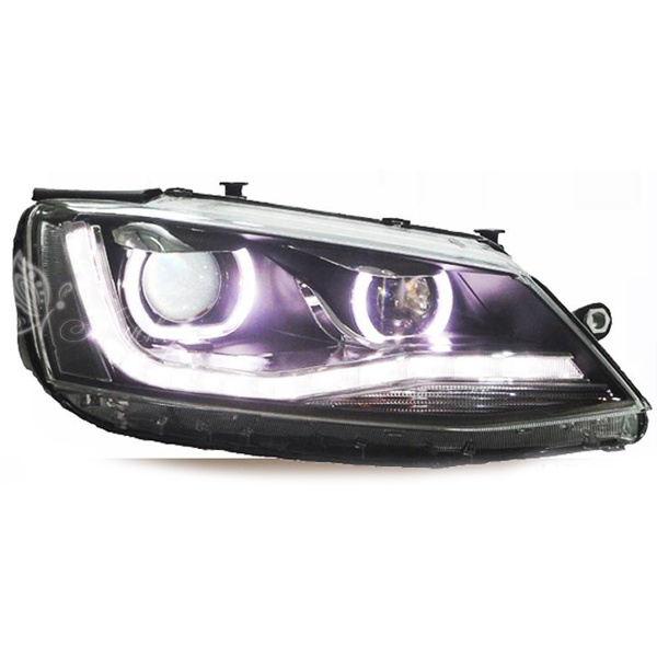NEW SAGITAR year 12-15 led headlights car styling angel eyes with double lens