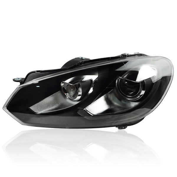 VW Golf 6 led headlamp car styling angel eyes with xenon projectors lens ballast(opt)