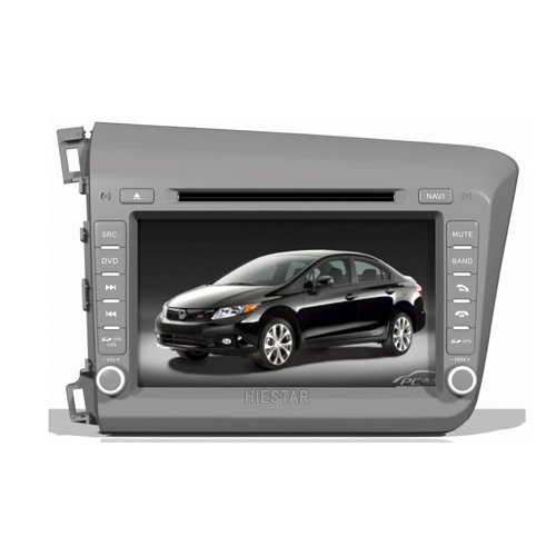 Honda Civic Left Driving 2012 8 inch Touch screen Car DVD Player for With FM Radio Navigation GPS BT TV USB/TF/ Slot Wince 6.0